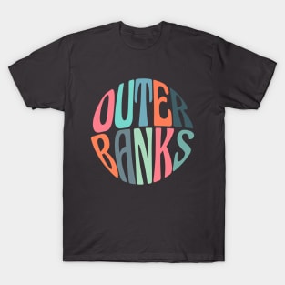 outer banks groovy retro/vintage dark version (obx) T-Shirt